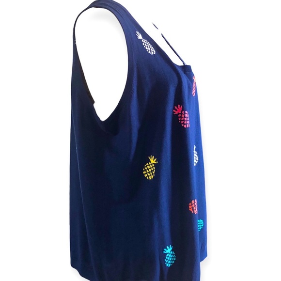 TALBOTS CHARMING SHELL - TOSSED PINEAPPLE - Picture 4 of 4